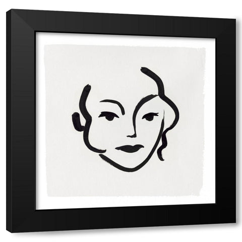 The Mirror II Black Modern Wood Framed Art Print by Isabelle Z