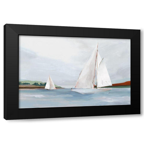 Facing Forward  Black Modern Wood Framed Art Print by Isabelle Z