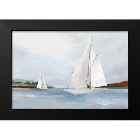 Facing Forward  Black Modern Wood Framed Art Print by Isabelle Z