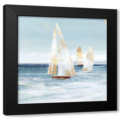 Mainsail II   Black Modern Wood Framed Art Print by Isabelle Z