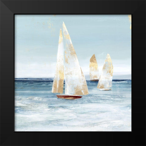 Mainsail II   Black Modern Wood Framed Art Print by Isabelle Z