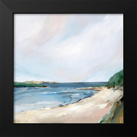 Perfect Place  Black Modern Wood Framed Art Print by Isabelle Z