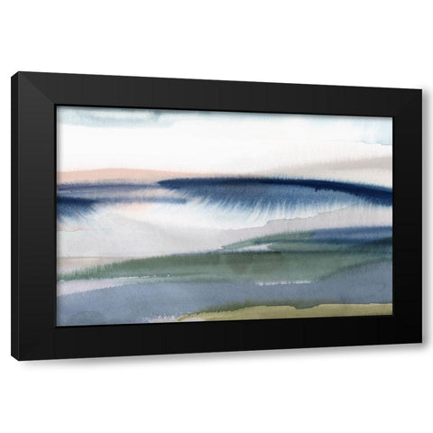 Eventide I  Black Modern Wood Framed Art Print with Double Matting by Isabelle Z