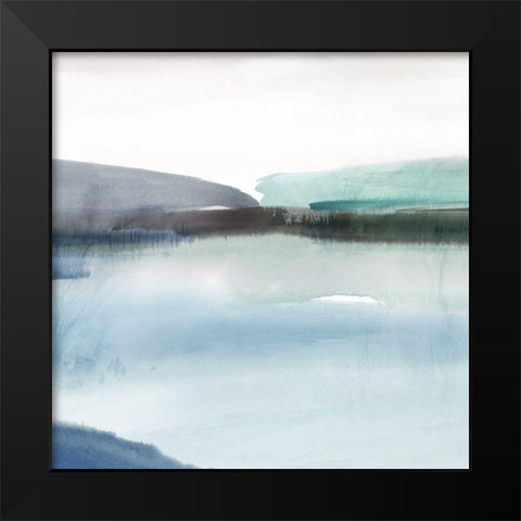 Slide Away II   Black Modern Wood Framed Art Print by Isabelle Z