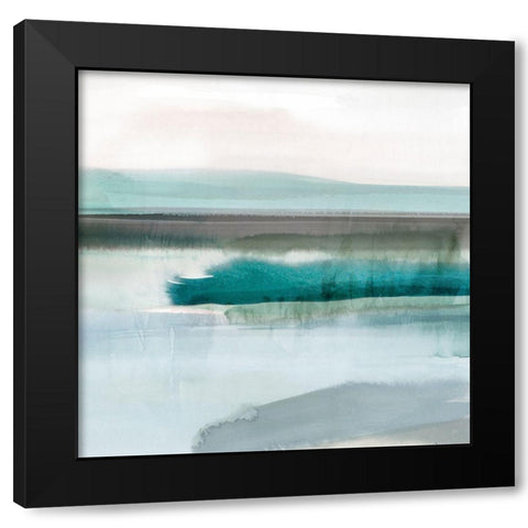 Slide Away III    Black Modern Wood Framed Art Print with Double Matting by Isabelle Z