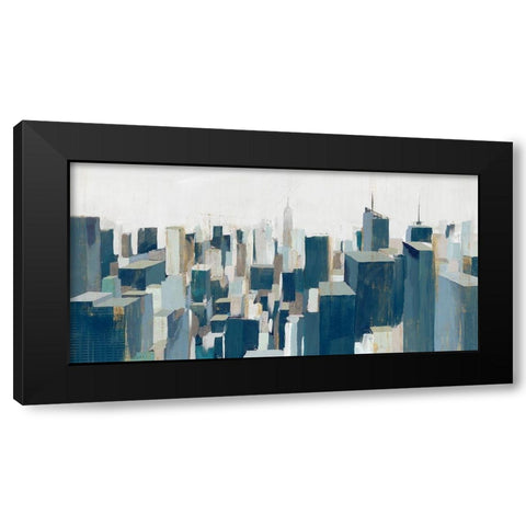 The City  Black Modern Wood Framed Art Print with Double Matting by Isabelle Z