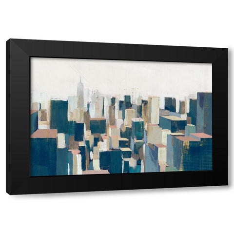 Empire City  Black Modern Wood Framed Art Print by Isabelle Z