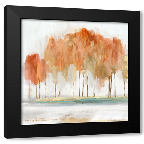 Autumn Shade III   Black Modern Wood Framed Art Print with Double Matting by Isabelle Z