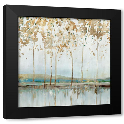 River Breath I Black Modern Wood Framed Art Print by Isabelle Z