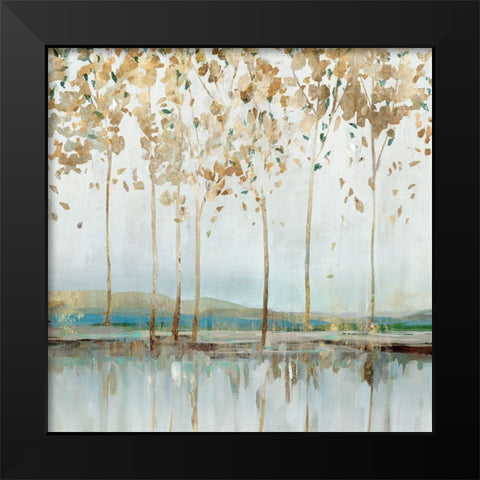 River Breath I Black Modern Wood Framed Art Print by Isabelle Z