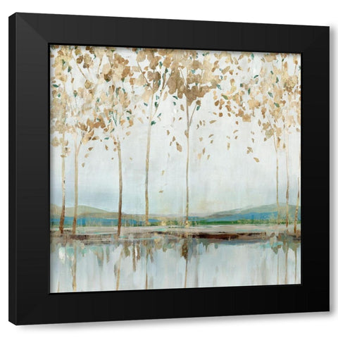 River Breath II Black Modern Wood Framed Art Print with Double Matting by Isabelle Z