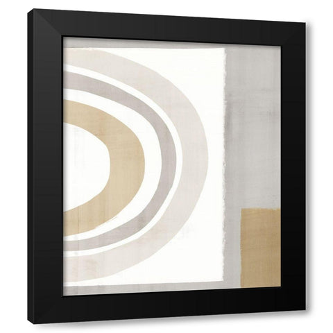 Pastel Color Block  Black Modern Wood Framed Art Print by Isabelle Z