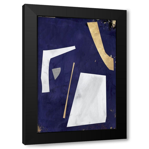 Night of Questions Black Modern Wood Framed Art Print with Double Matting by Isabelle Z