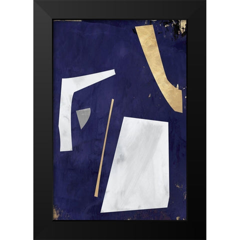 Night of Questions Black Modern Wood Framed Art Print by Isabelle Z