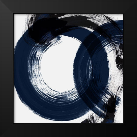 Deep Eternity Black Modern Wood Framed Art Print by Isabelle Z