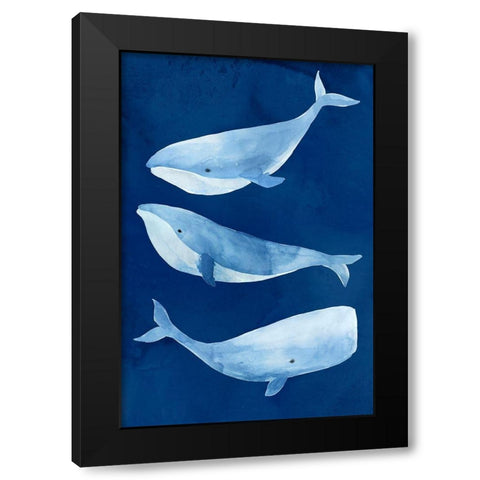 Silent Depth I Black Modern Wood Framed Art Print by Isabelle Z