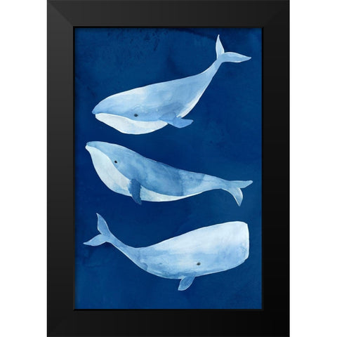 Silent Depth I Black Modern Wood Framed Art Print by Isabelle Z