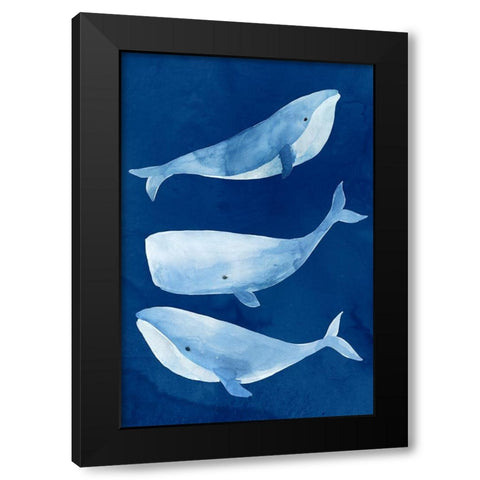 Silent Depth II Black Modern Wood Framed Art Print with Double Matting by Isabelle Z