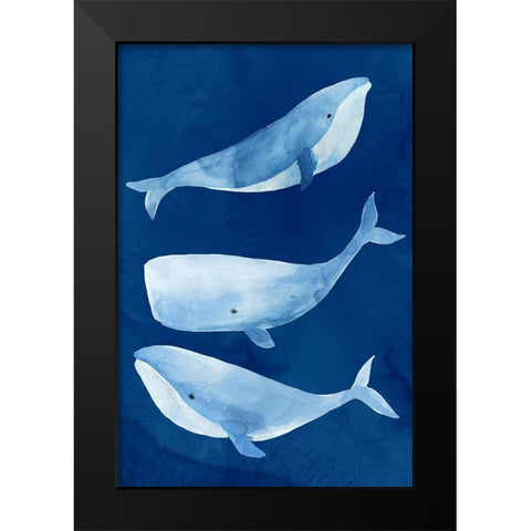 Silent Depth II Black Modern Wood Framed Art Print by Isabelle Z