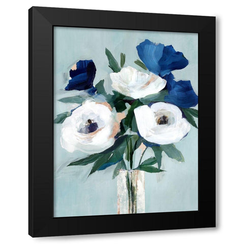 The Day I Met You Black Modern Wood Framed Art Print with Double Matting by Isabelle Z
