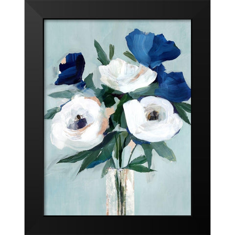 The Day I Met You Black Modern Wood Framed Art Print by Isabelle Z