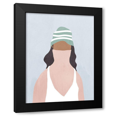 In Velvet Black Modern Wood Framed Art Print with Double Matting by Isabelle Z