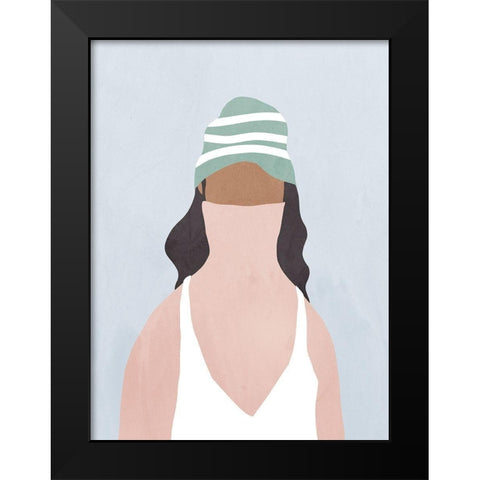 In Velvet Black Modern Wood Framed Art Print by Isabelle Z