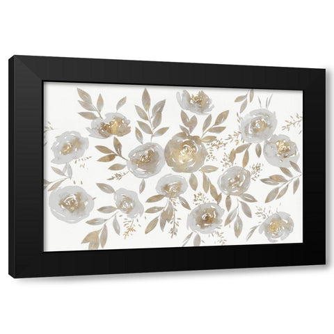 Harmonious  Black Modern Wood Framed Art Print by Isabelle Z