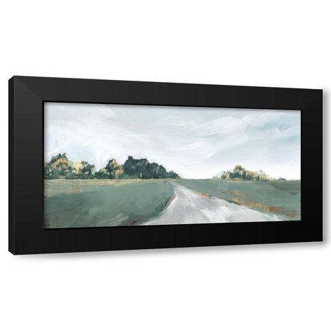 Field of Dreams Black Modern Wood Framed Art Print with Double Matting by Isabelle Z
