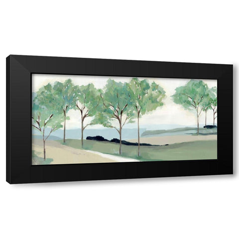 Pathway to the Sea Black Modern Wood Framed Art Print by Isabelle Z