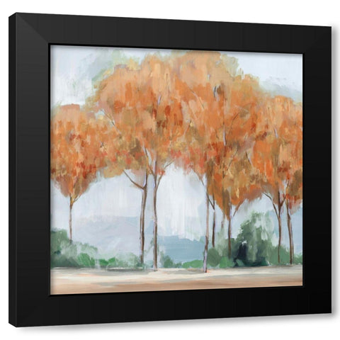 Coral Forest Black Modern Wood Framed Art Print by Isabelle Z