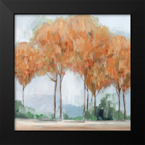 Coral Forest Black Modern Wood Framed Art Print by Isabelle Z