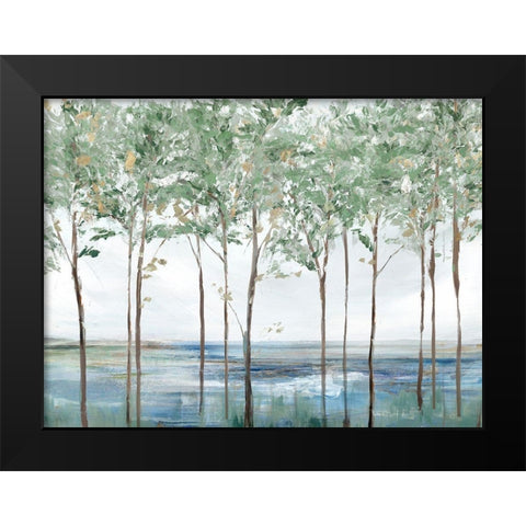Forest Peak  Black Modern Wood Framed Art Print by Isabelle Z