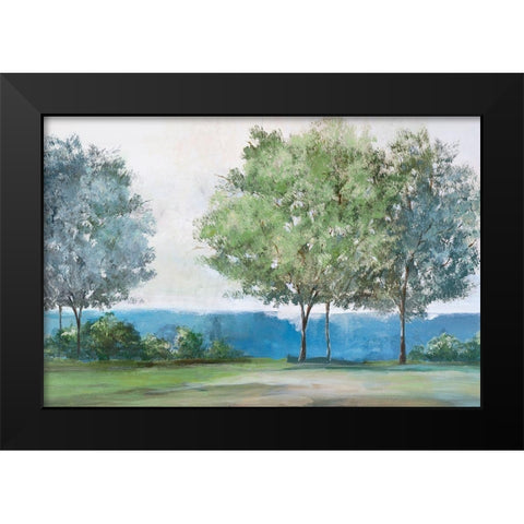 Calming View Black Modern Wood Framed Art Print by Isabelle Z