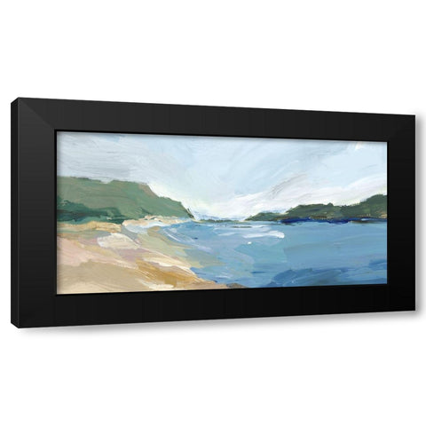 Brisk Landscape Black Modern Wood Framed Art Print by Isabelle Z