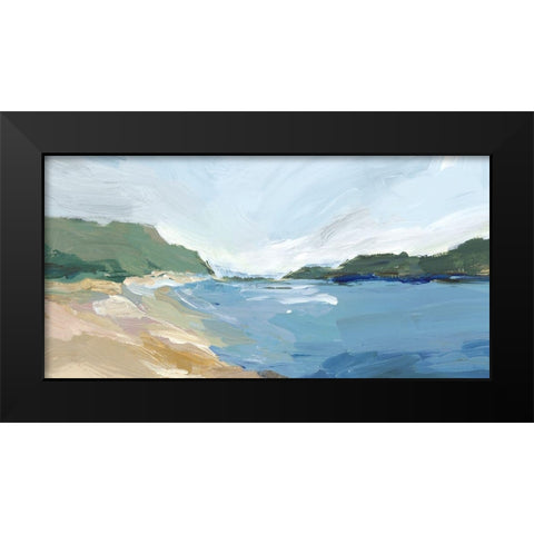 Brisk Landscape Black Modern Wood Framed Art Print by Isabelle Z