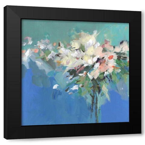 Spring Power Black Modern Wood Framed Art Print by Isabelle Z