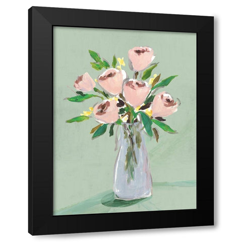 Hello Spring I Black Modern Wood Framed Art Print by Isabelle Z