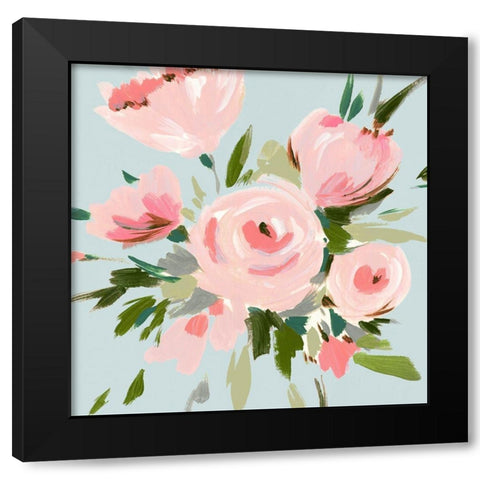 Pink Inspiration I Black Modern Wood Framed Art Print by Isabelle Z