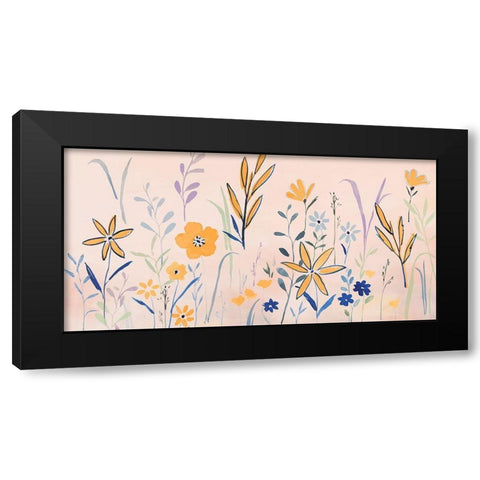 Spring Parade I Black Modern Wood Framed Art Print by Isabelle Z