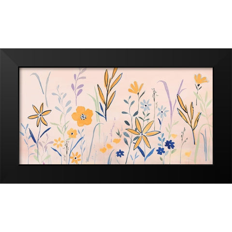 Spring Parade I Black Modern Wood Framed Art Print by Isabelle Z