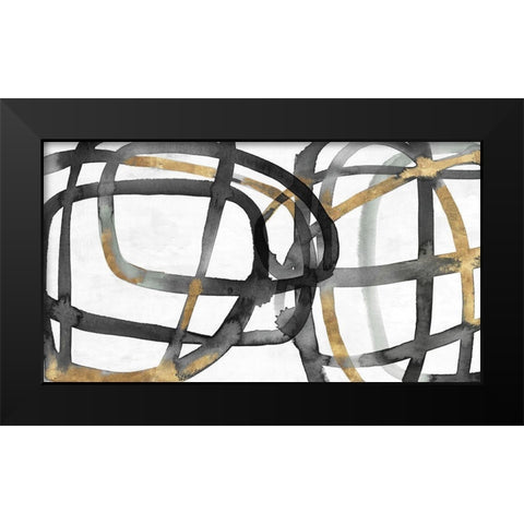 Many Ways I Black Modern Wood Framed Art Print by Isabelle Z