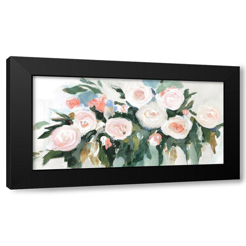 Floral Fragrance  Black Modern Wood Framed Art Print with Double Matting by Isabelle Z