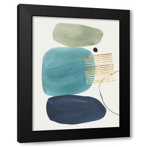 Pistachio Dreams II Black Modern Wood Framed Art Print by Isabelle Z