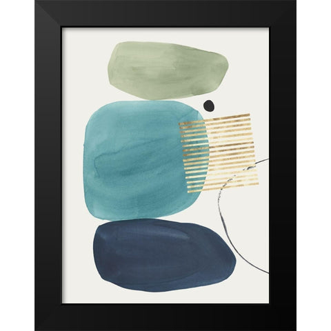 Pistachio Dreams II Black Modern Wood Framed Art Print by Isabelle Z