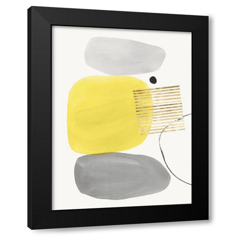 Pistachio Dreams II Yellow Version Black Modern Wood Framed Art Print by Isabelle Z