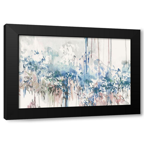 Blue Ivy Garden  Black Modern Wood Framed Art Print by Isabelle Z