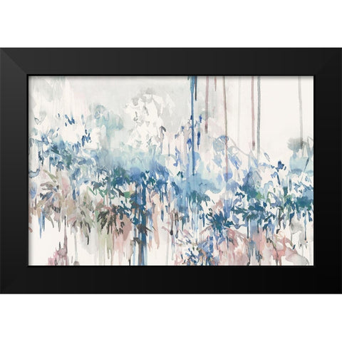 Blue Ivy Garden  Black Modern Wood Framed Art Print by Isabelle Z