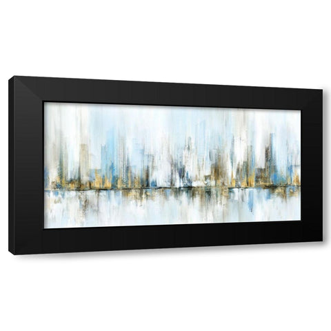 Frozen Horizon Black Modern Wood Framed Art Print by Isabelle Z