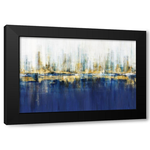 Ultramarine Horizon  Black Modern Wood Framed Art Print by Isabelle Z